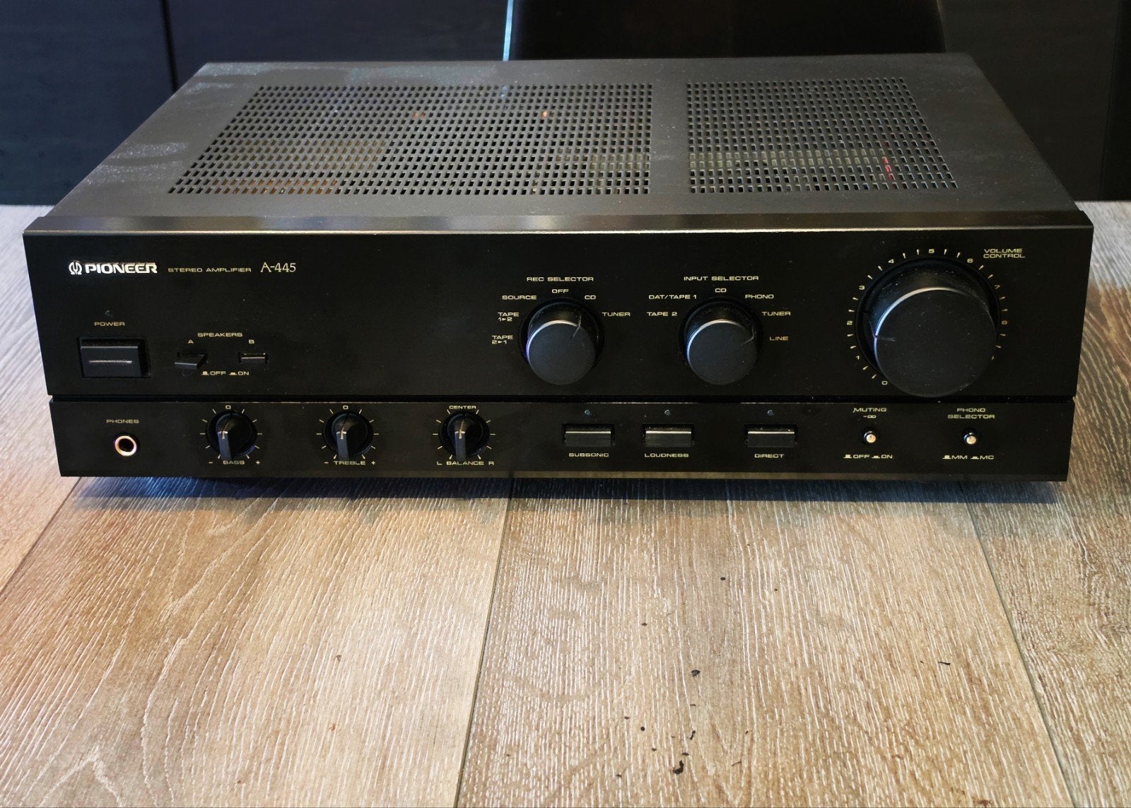 PIONEER A-445 • GARANTIE • PHONO MM/MC • GOEDE KLANK, Japan, Refurbished, Ophalen of Verzenden, 60 tot 120 watt