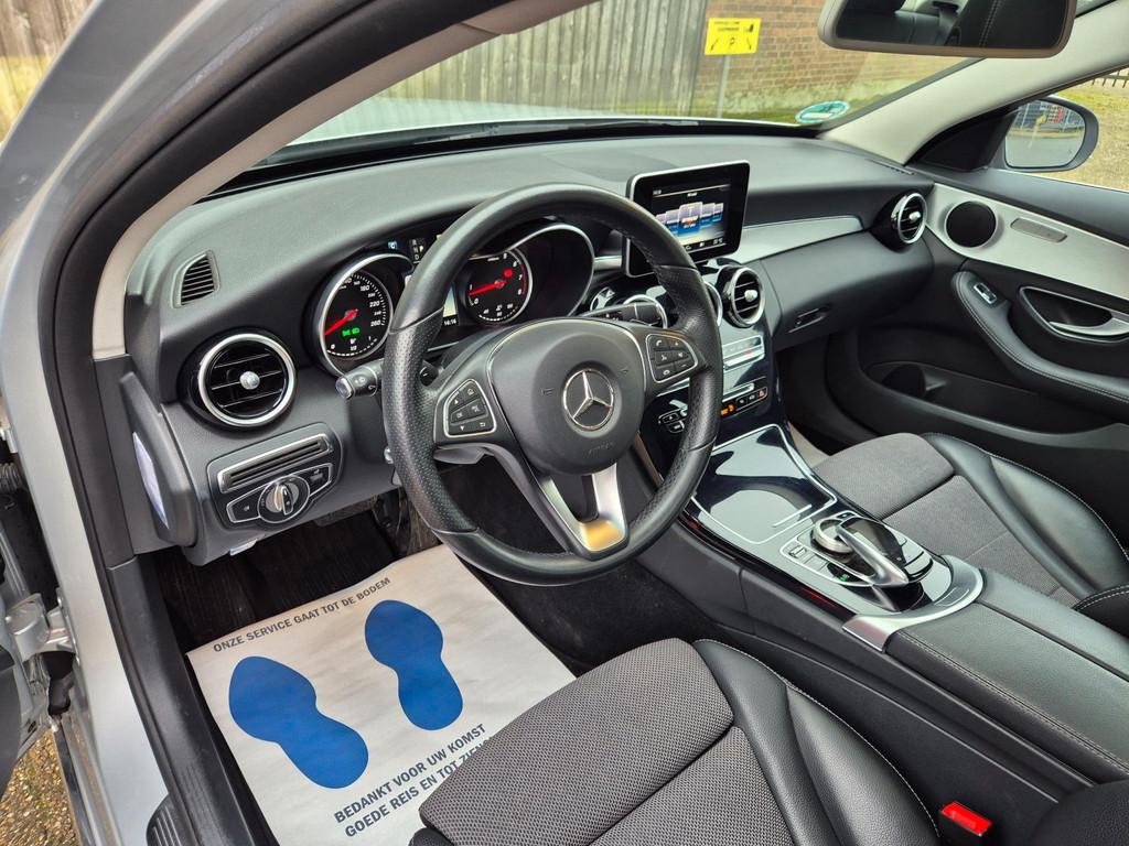Mercedes-Benz C-klasse 180 Business Solution Schuifdak, LED,, Auto's, Mercedes-Benz, Leder en Stof, 1595 cc, Bedrijf, Sedan
