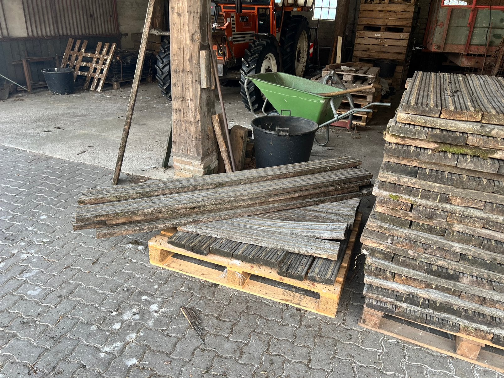 Vlonderplanken hardhout azobe  €0,50 per plank, Ophalen, Gebruikt, Hout
