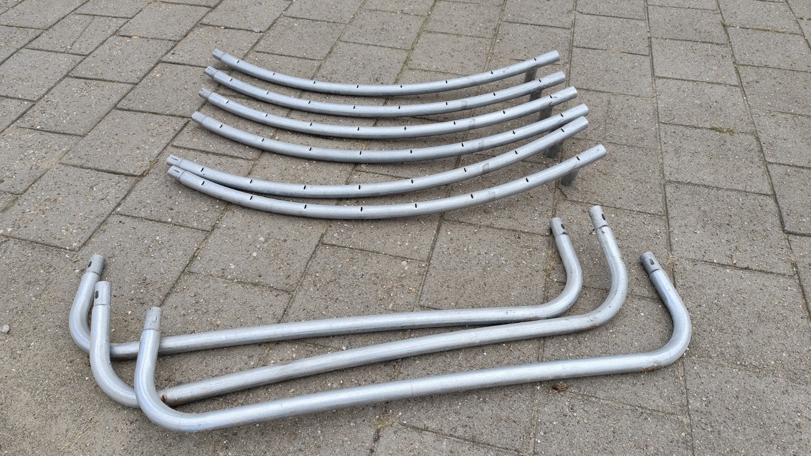 Trampoline met zijnet - 240 cm doorsnede, Ophalen, Gebruikt