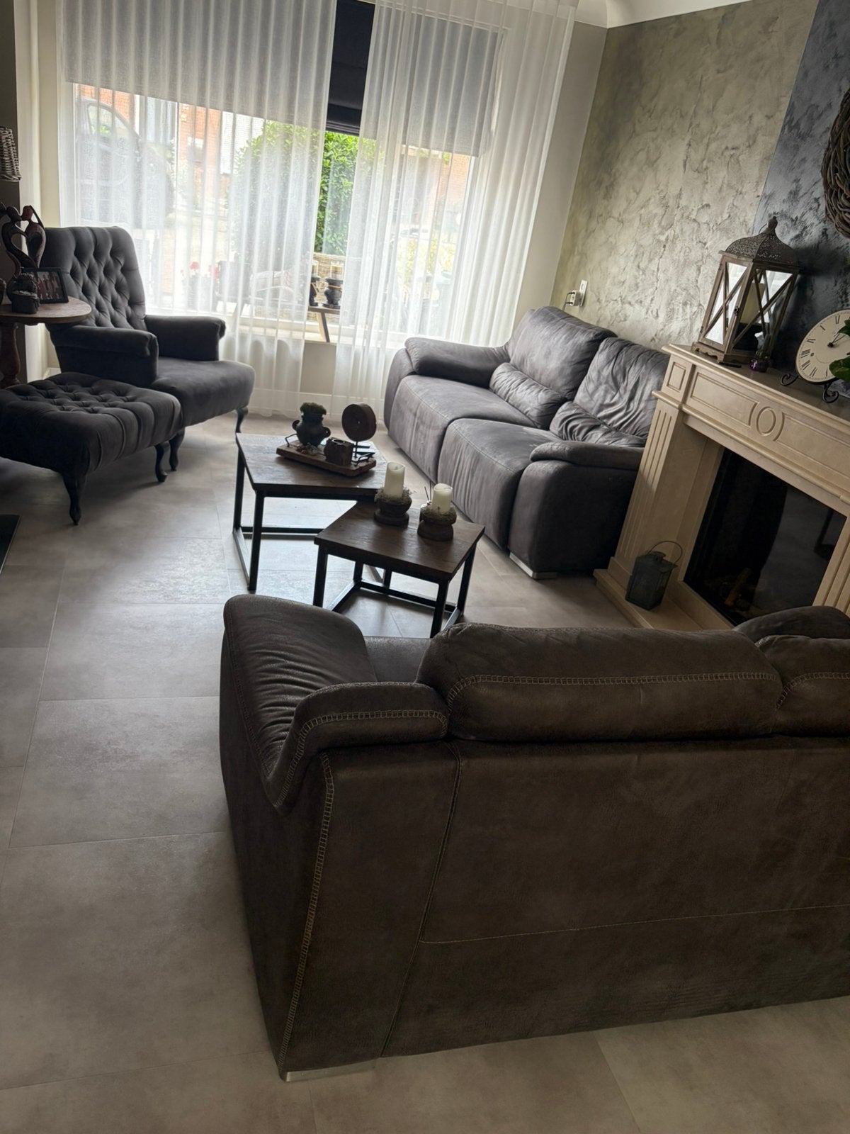 Relax bankstel (zithoek), Huis en Inrichting, Ophalen, Zo goed als nieuw, Stof