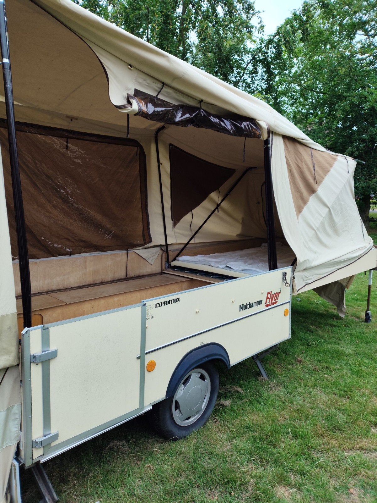 Retro Huren of Kopen?- Holtkamper Flyer 4/5 pers - Froli, Caravans en Kamperen, Ophalen of Verzenden