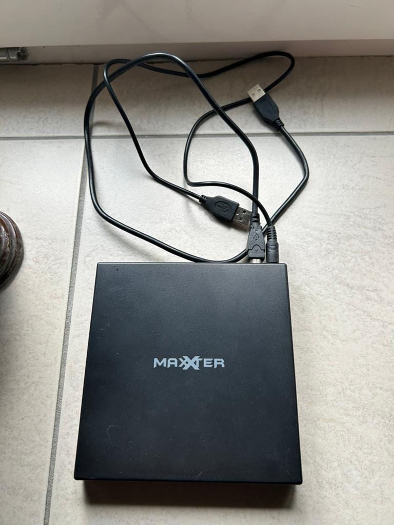 Maxxter plug & play externe CD/DVD speler usb, Ophalen of Verzenden, Zo goed als nieuw