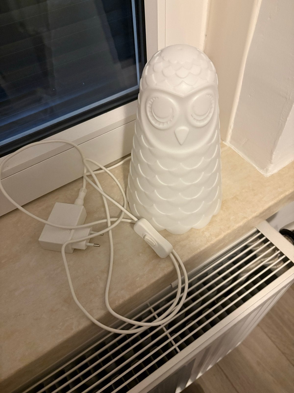 Leuke uil lamp - nachtlampje voor kinderkamer, Wit, Overige merken, Kunststof, Overige fittingen