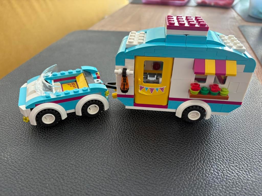 Lego Friends auto + caravan (41034), Ophalen, Zo goed als nieuw