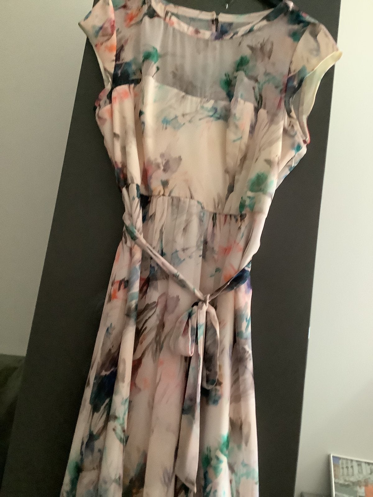 Zomer feest jurk, Kleding | Dames, Ophalen of Verzenden, Zo goed als nieuw, Maat 46/48 (XL) of groter, Onder de knie
