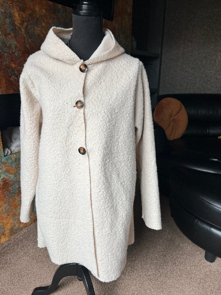 Cremekleurig jasje / vest maat M/L, Ophalen of Verzenden, Nieuw, Maat 38/40 (M), Overige kleuren