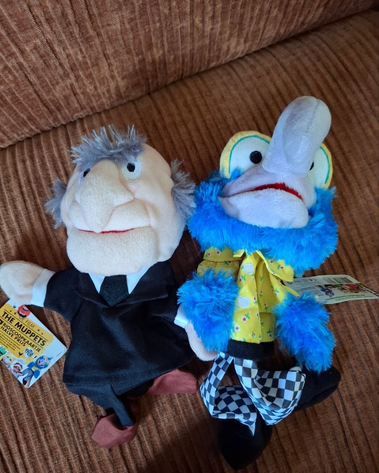 Albert Heijn Muppets Handpoppen: Statler en Gonzo, Overige typen, Ophalen of Verzenden, Albert Heijn, Overige karakters