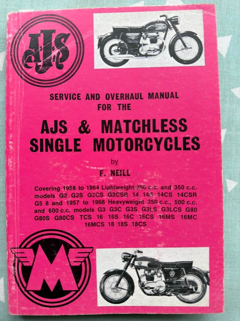 Serviceboek AJS & Matchless Single Motoren (Engels), Ophalen of Verzenden, Overige merken