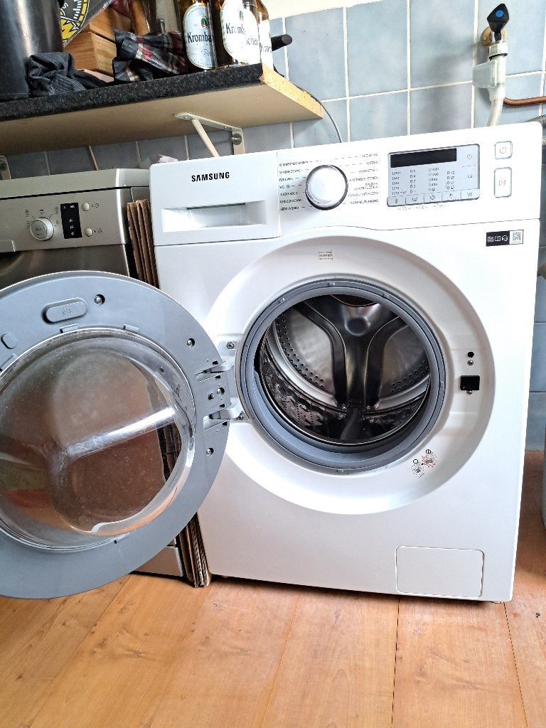 Wasmachine, Witgoed en Apparatuur, Wasmachines, Ophalen, Gebruikt, Voorlader, 85 tot 90 cm