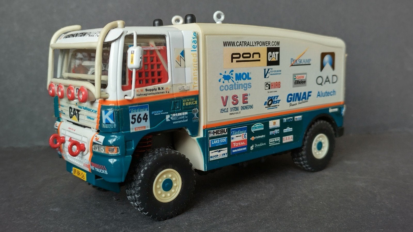 Daf Ginaf Dakar 1:43 Pol, Hobby en Vrije tijd, Modelauto's | 1:43, Overige merken, Auto, Verzenden, Zo goed als nieuw