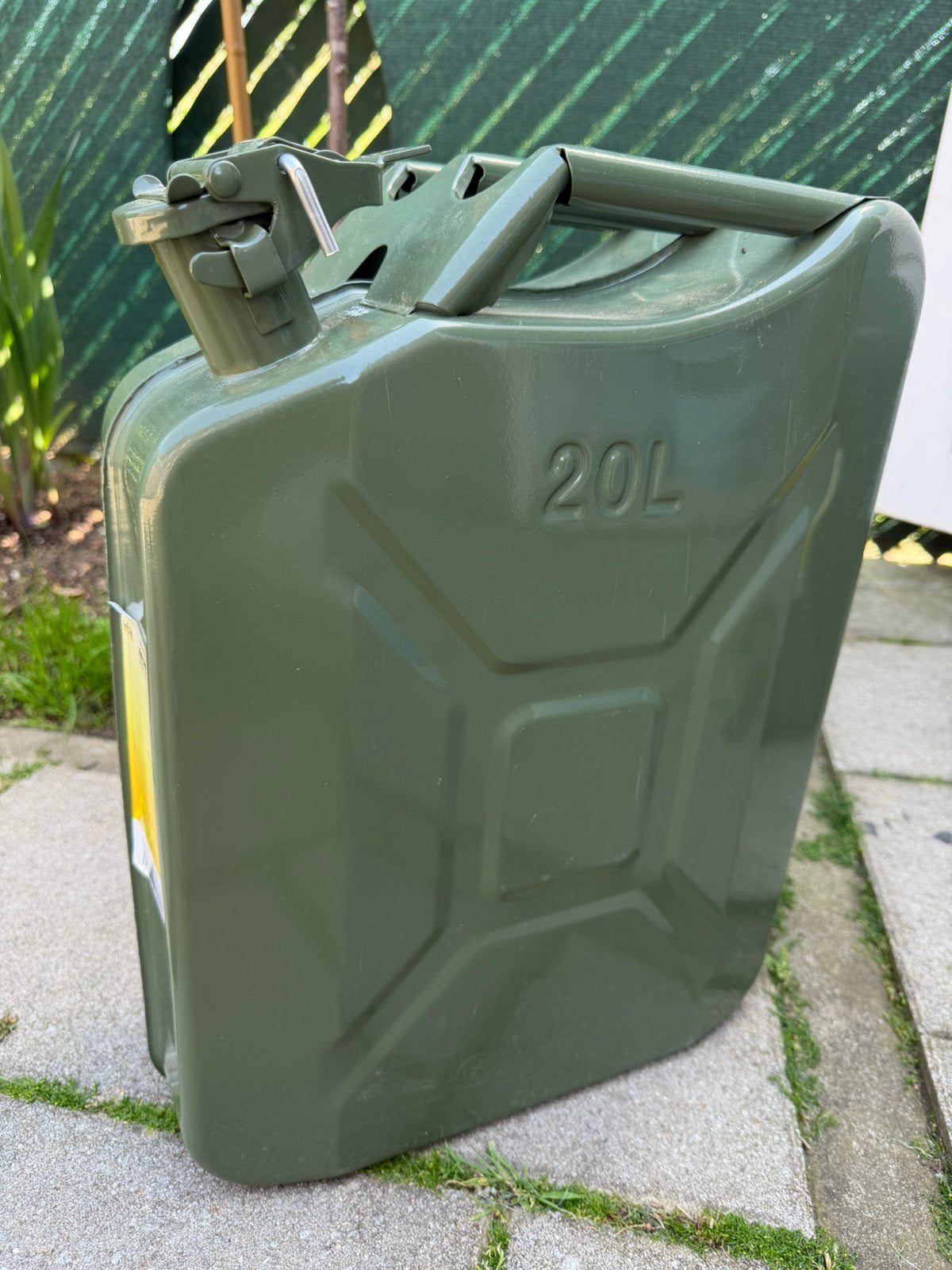 Jerrycan 20 liter - voor benzine, Ophalen, Gebruikt