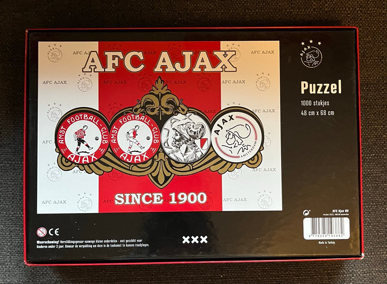 AFC Ajax Puzzel 1000 stukjes -  in doos, Ophalen of Verzenden, 500 t/m 1500 stukjes, Zo goed als nieuw, Legpuzzel