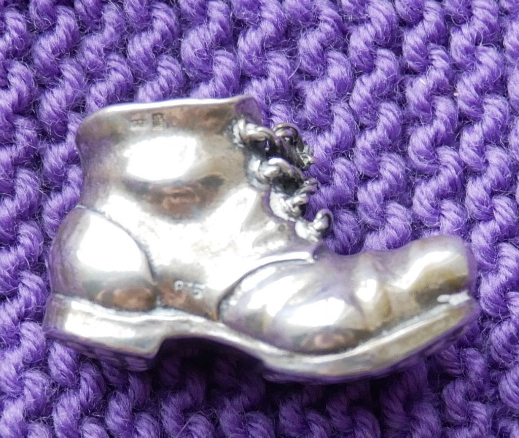 miniatuur zilveren schoen, Ophalen of Verzenden, Zilver