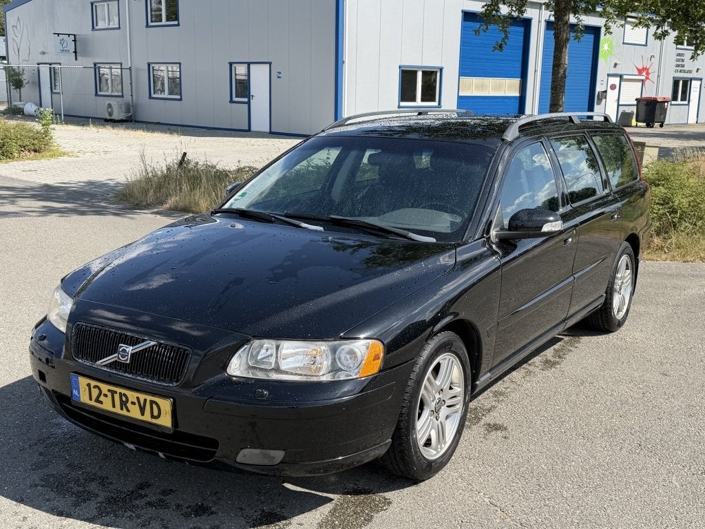 Volvo V70 2.4 Edition| 2007| LEER| CLIMA| CRUISE| LM| NAP, Auto's, Leder en Stof, Zwart, 1470 kg, 170 pk