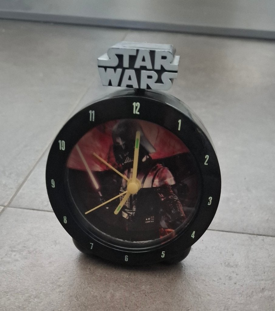 Starwars wekker, Verzamelen, Ophalen of Verzenden, Zo goed als nieuw, Actiefiguurtje