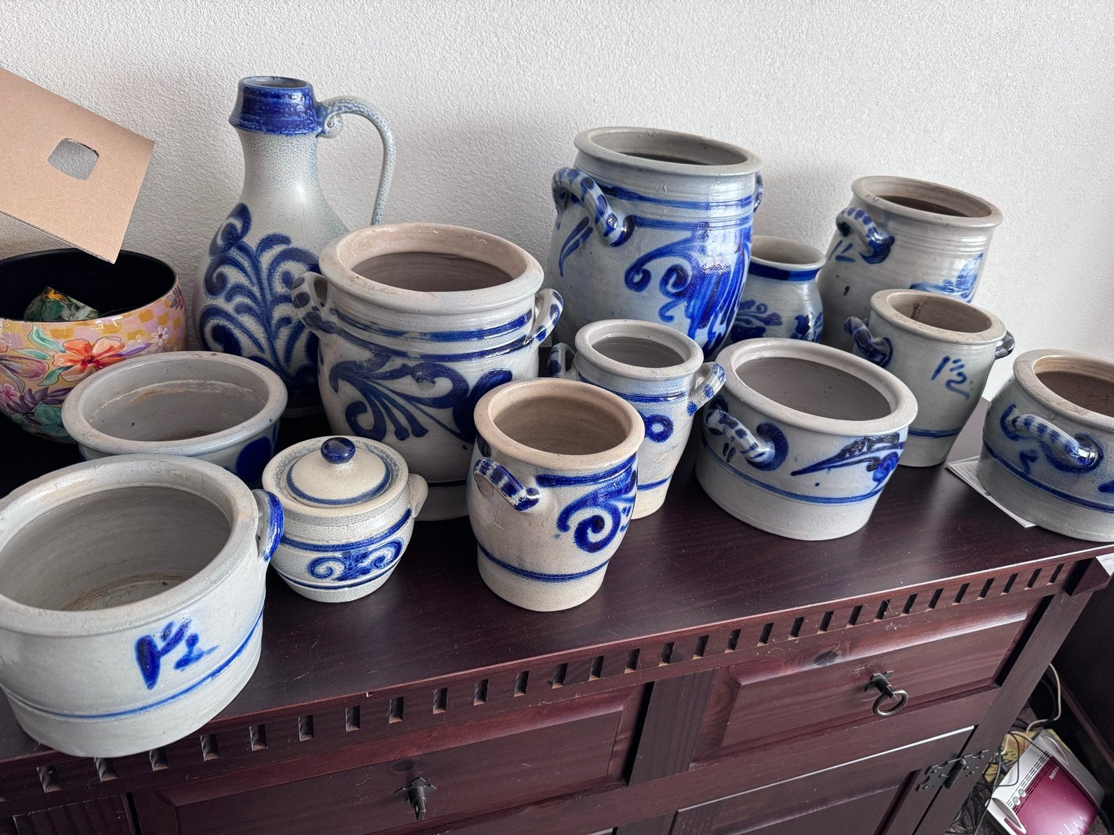 Collectie van 13 Keulse  potten, Ophalen of Verzenden