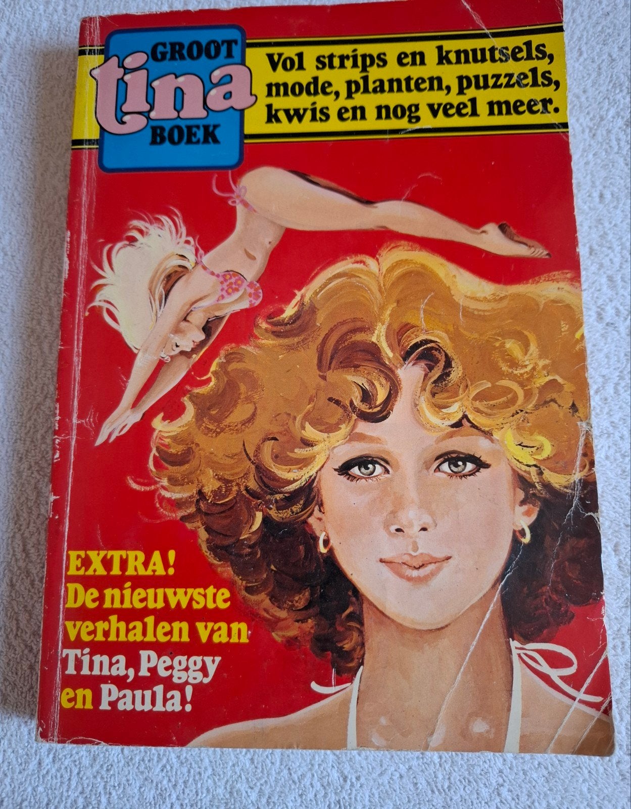 Groot Tina Boek - Zwart-wit pagina's, Eén stripboek, Ophalen of Verzenden, Gelezen