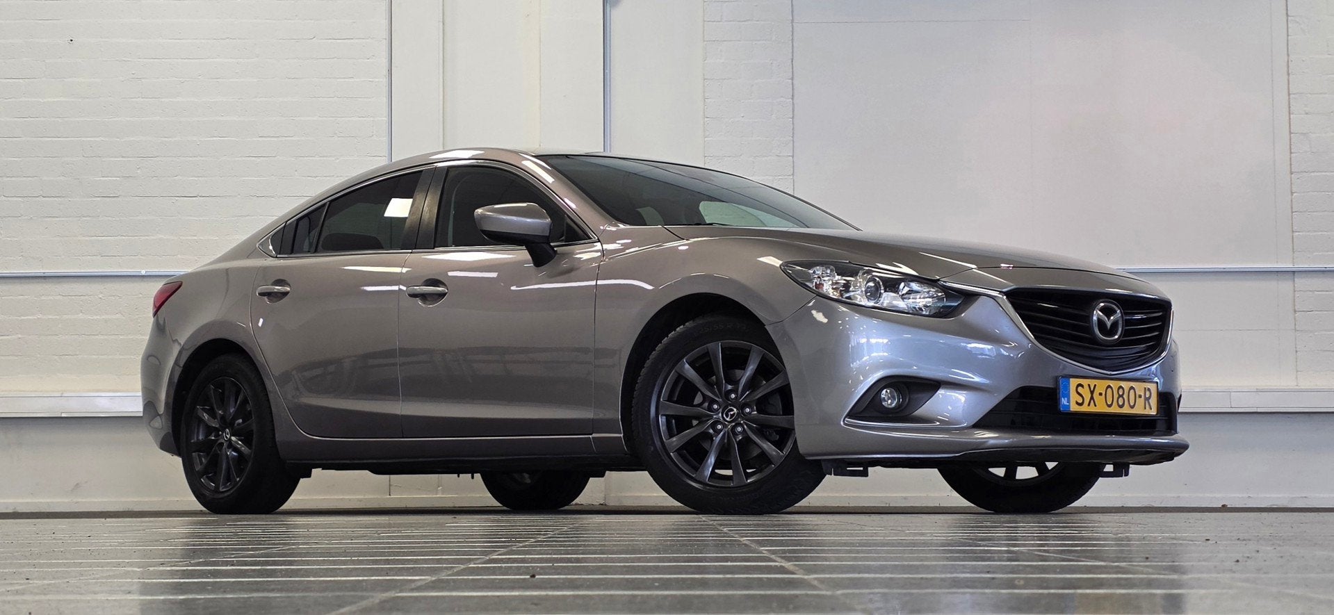 Mazda 6 2.0i 16V S Trekhaak Clima 19"LM velgen Garantie Mooi, Auto's, Mazda, Voorwielaandrijving, Stof, Gebruikt, Bedrijf
