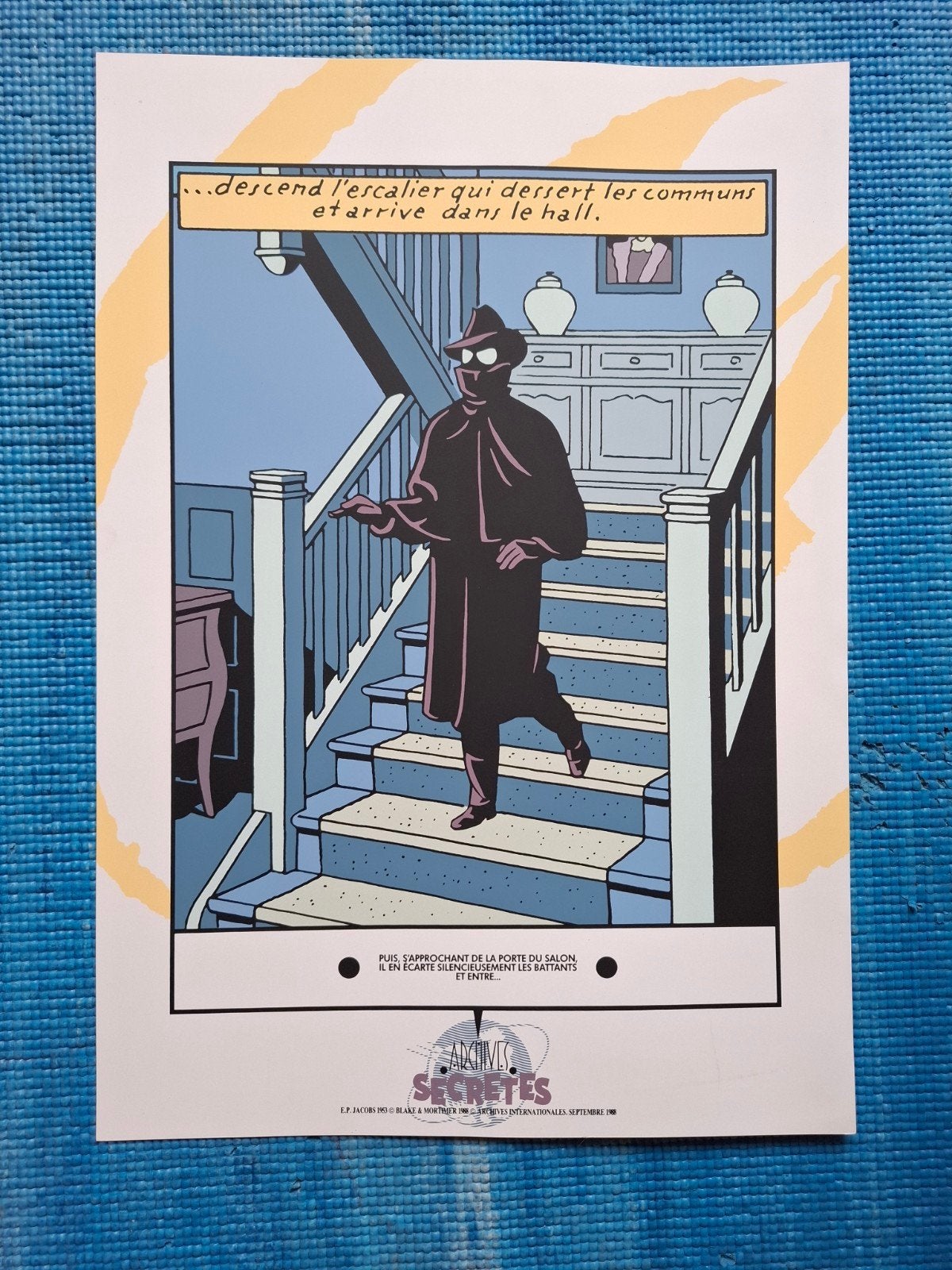 Zeefdruk Blake en Mortimer - Archief Geheimen, Ophalen of Verzenden