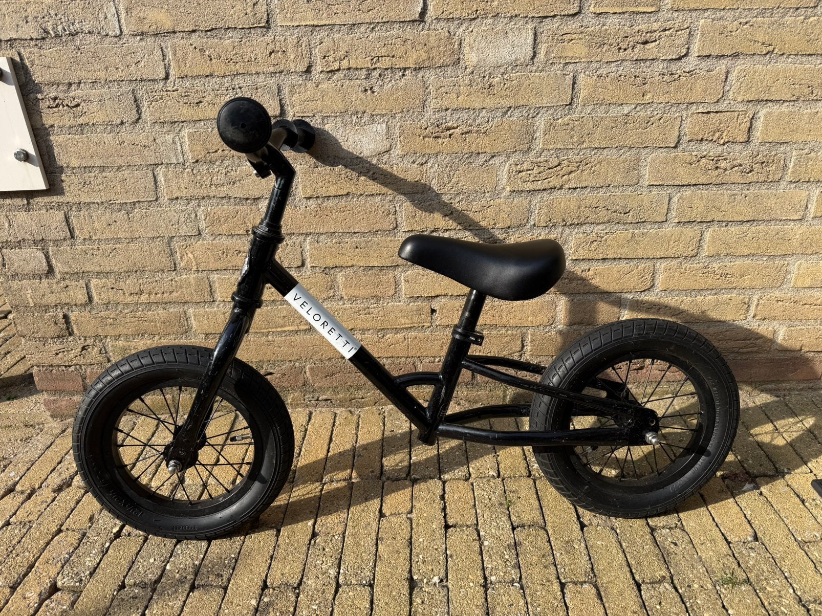 Veloretti loopfiets zwart, Ophalen, Gebruikt, Loopfiets