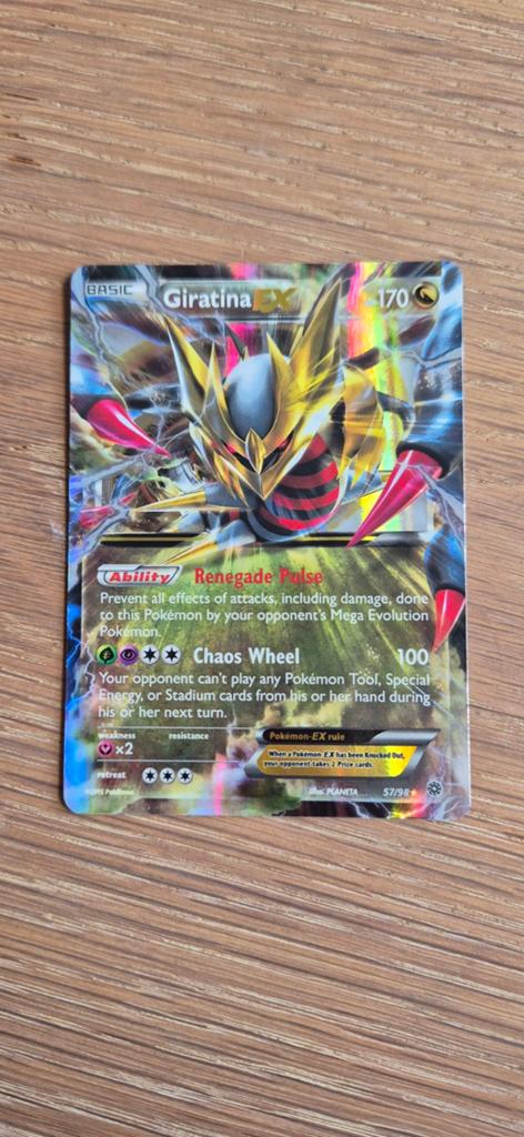 Giratina EX Ancient Origins 57/98, Ophalen of Verzenden, Gebruikt, Losse kaart, Foil