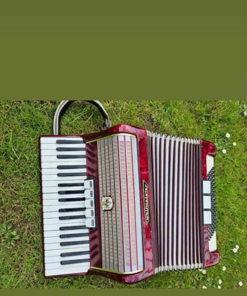 accordeon, Muziek en Instrumenten, Accordeons, Ophalen, Zo goed als nieuw, Met koffer, Knopaccordeon