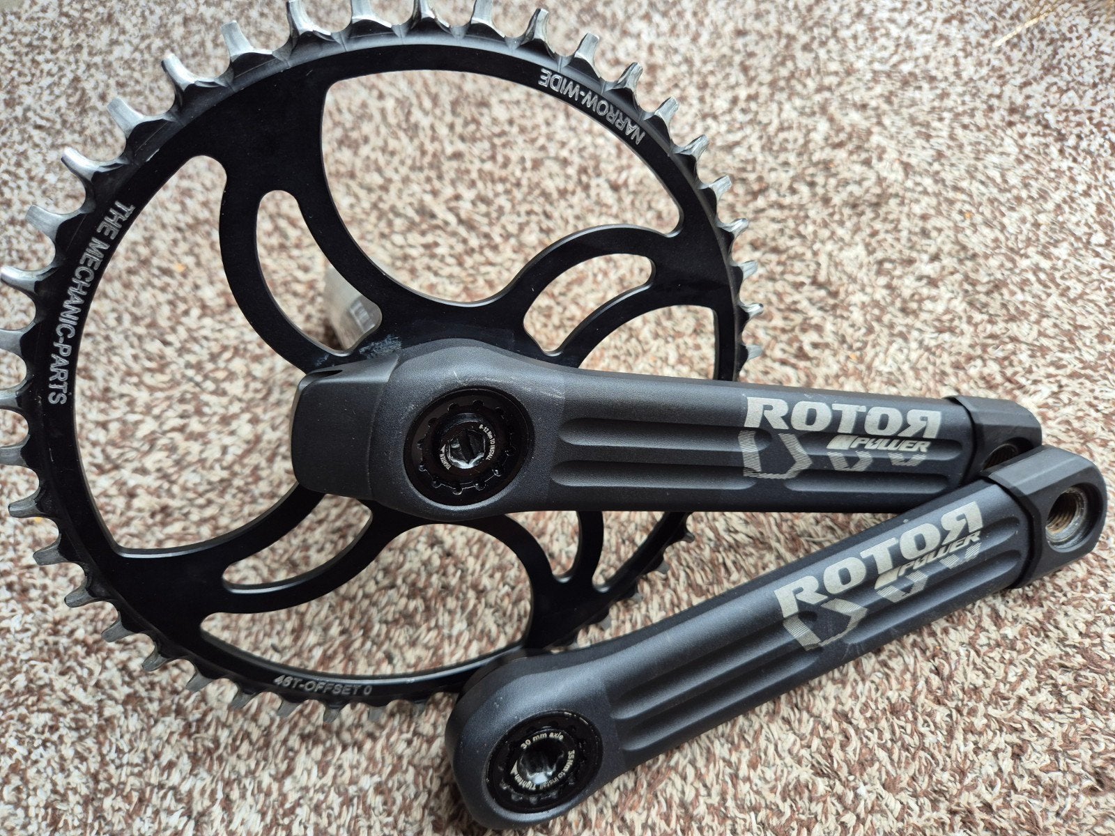 ROTOR crankset Inpower met powermeter / 175mm, Crankstel of Pedalen, Gebruikt, Gravelbike, Ophalen of Verzenden