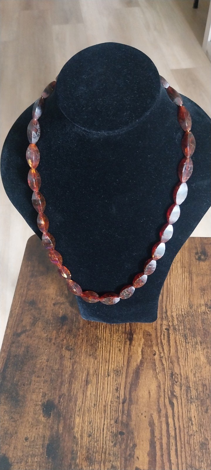 antieke amber ketting, Ophalen, Gebruikt, Steen of Mineraal