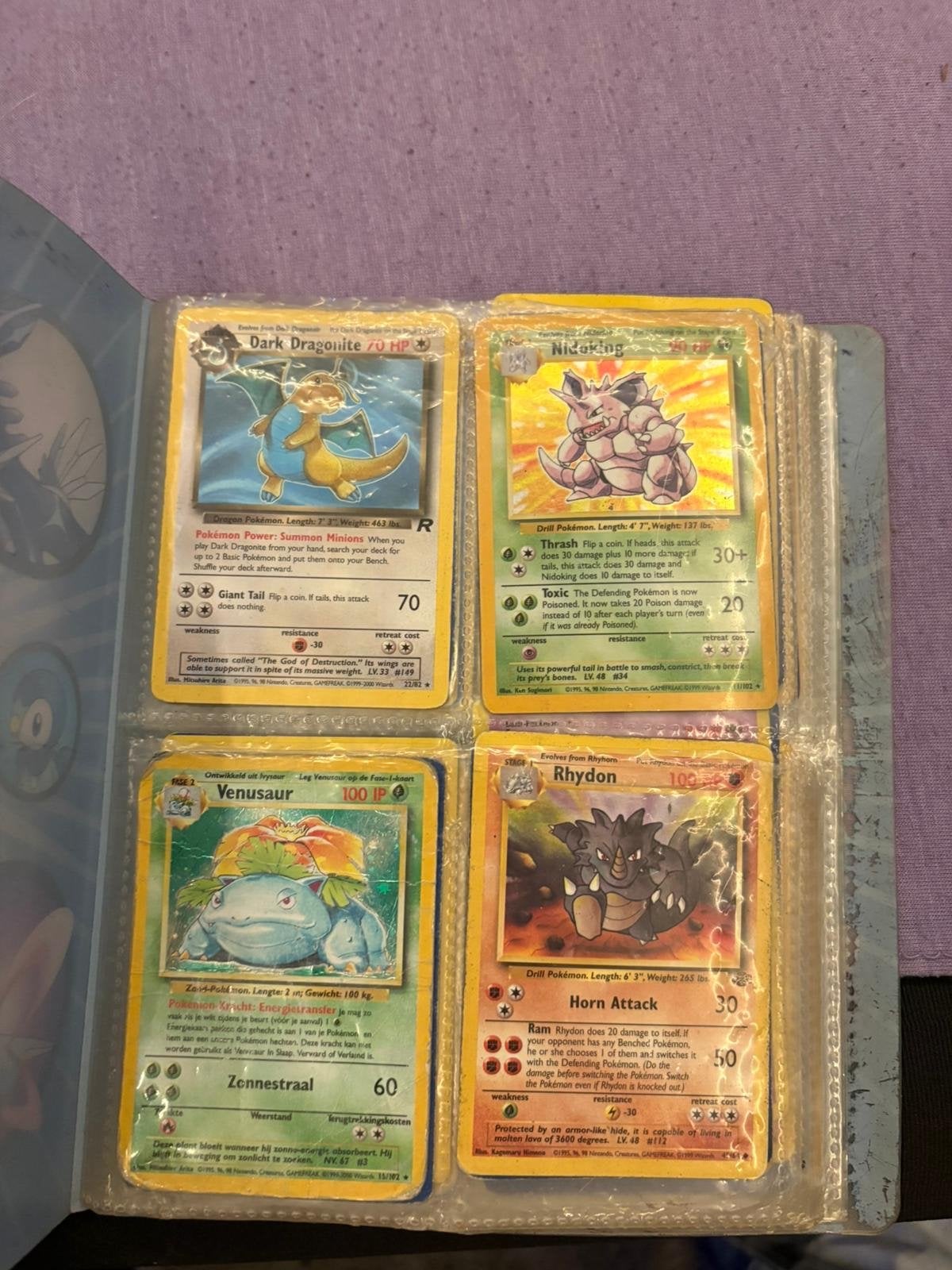 Oude Pokémon map - Base set & X&Y poor t/m good condition, Ophalen of Verzenden, Gebruikt