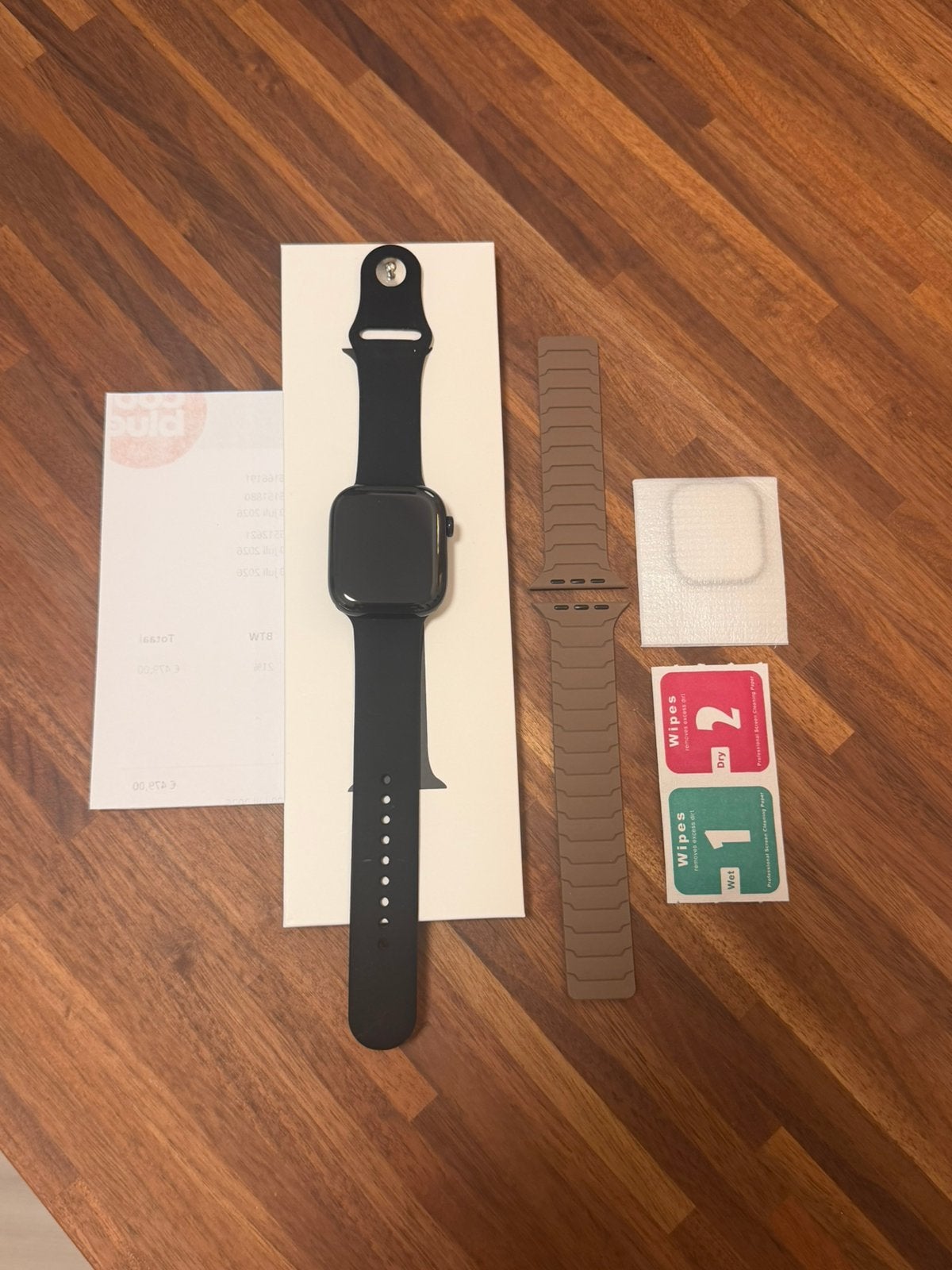 Apple watch series 11, 46mm (Nieuw) Factuur aanwezig, Ophalen, Zwart, IOS, Nieuw