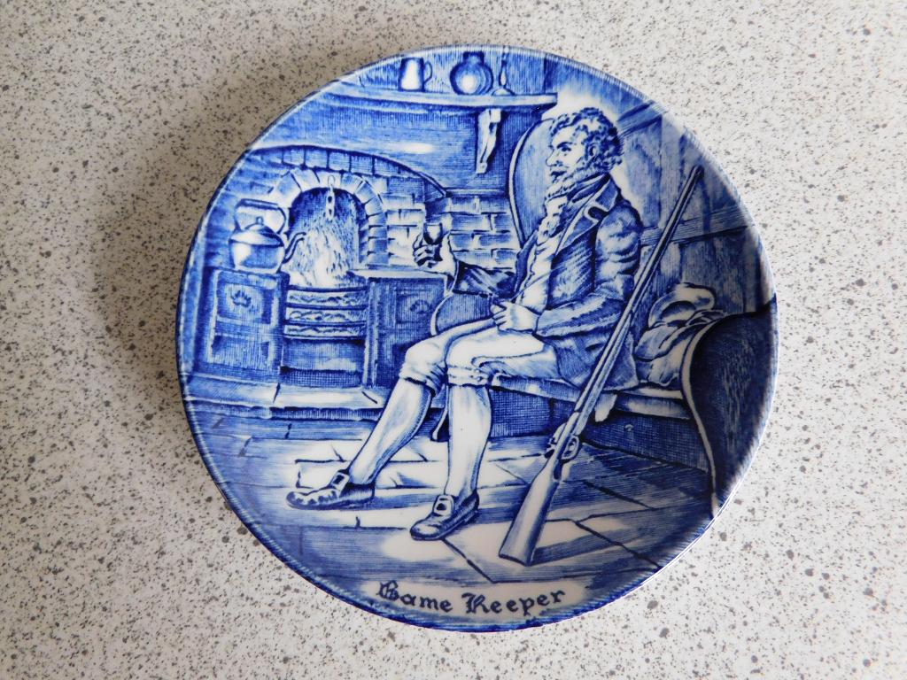 Bord 11 cm. Blauw Gamekeeper Enoch Wedgwood, Ophalen of Verzenden