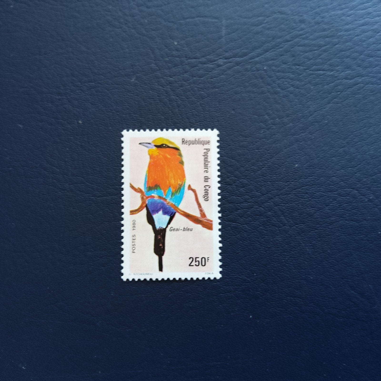 Postzegel Congo 1980 - Gier-bleu (250F), Ophalen of Verzenden