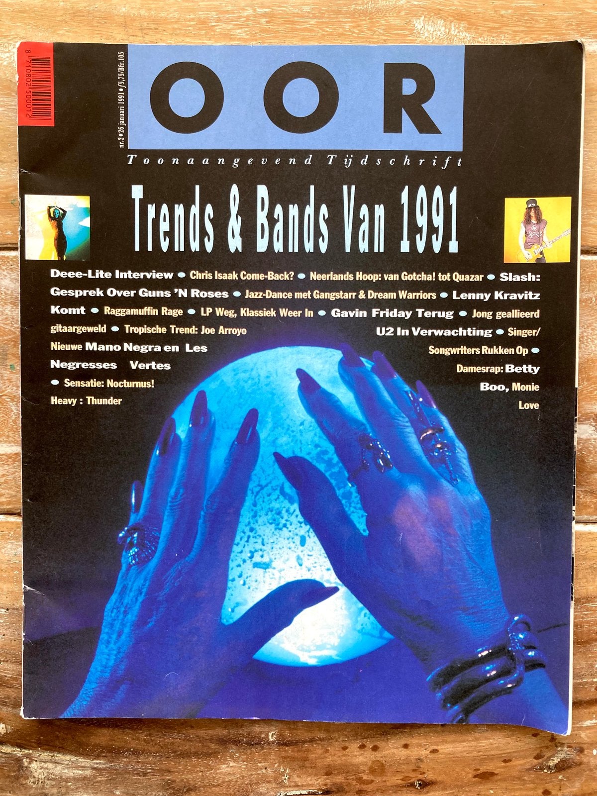 Oor magazine 1991 killing joke byrds guns n roses thunder, Ophalen of Verzenden, Zo goed als nieuw, Muziek, Film of Tv