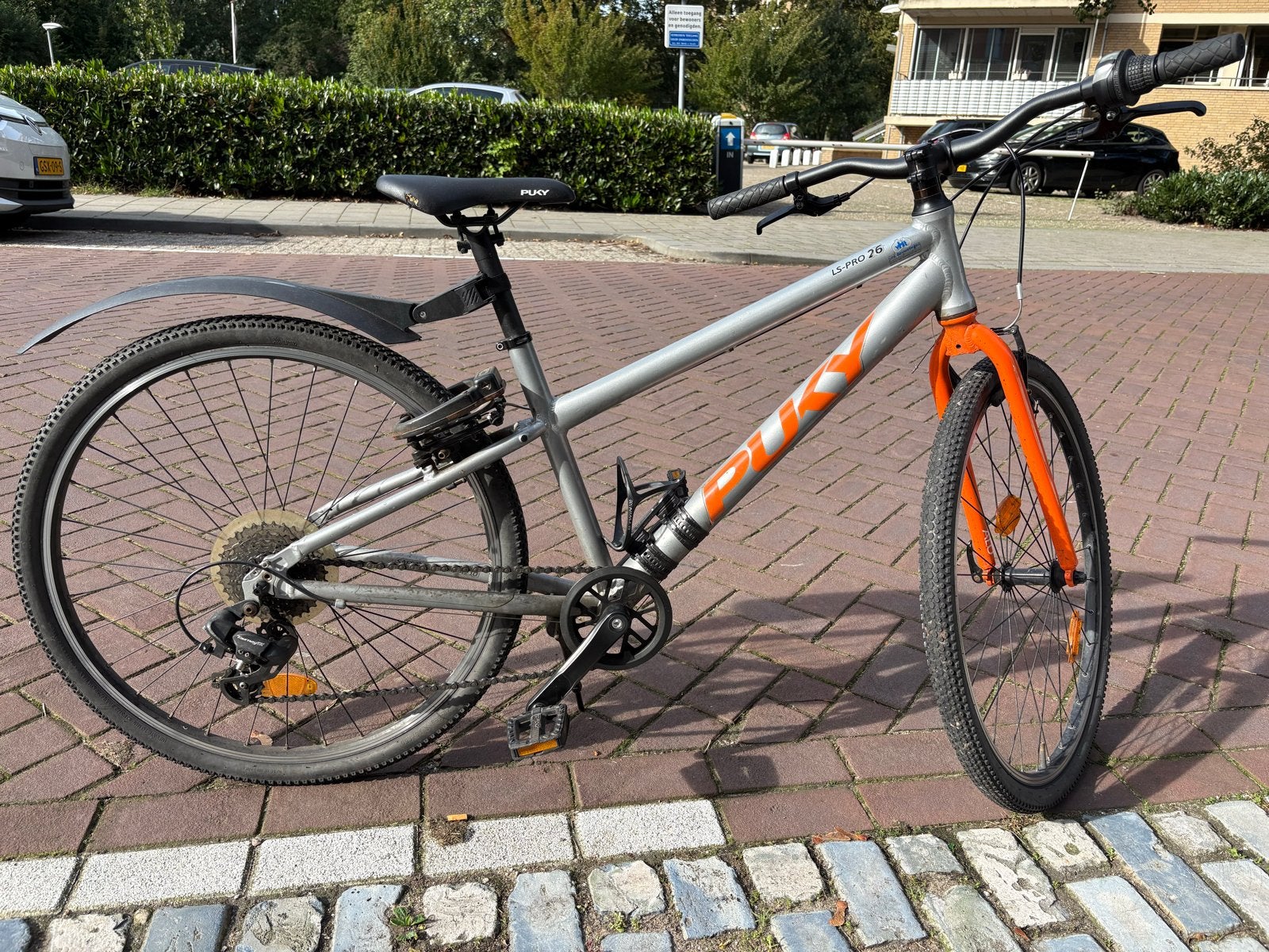 Puky LS-PRO 26 inch kinderfiets - lichtgewicht. Grijs/oranje, Ophalen, Gebruikt, Velgrem, 20 inch of meer
