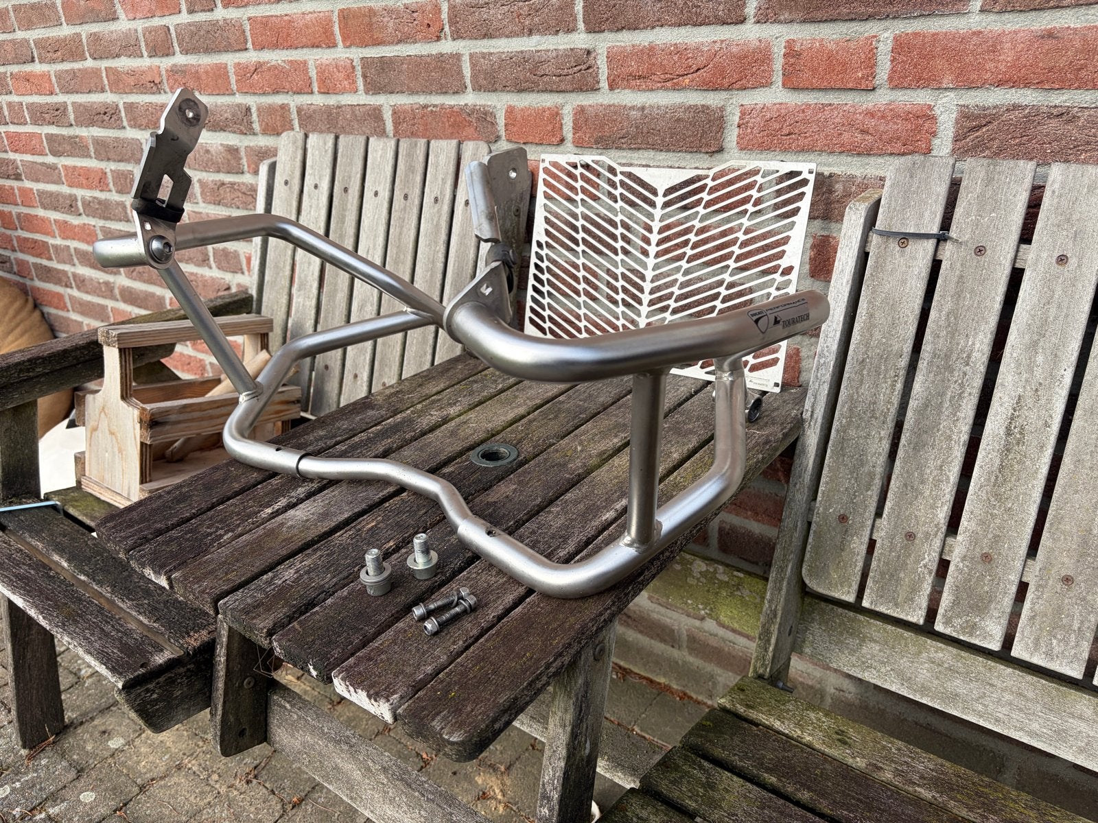 Ducati Multistrada valbeugels + radiator beschermer, Motoren, Ophalen of Verzenden, Gebruikt
