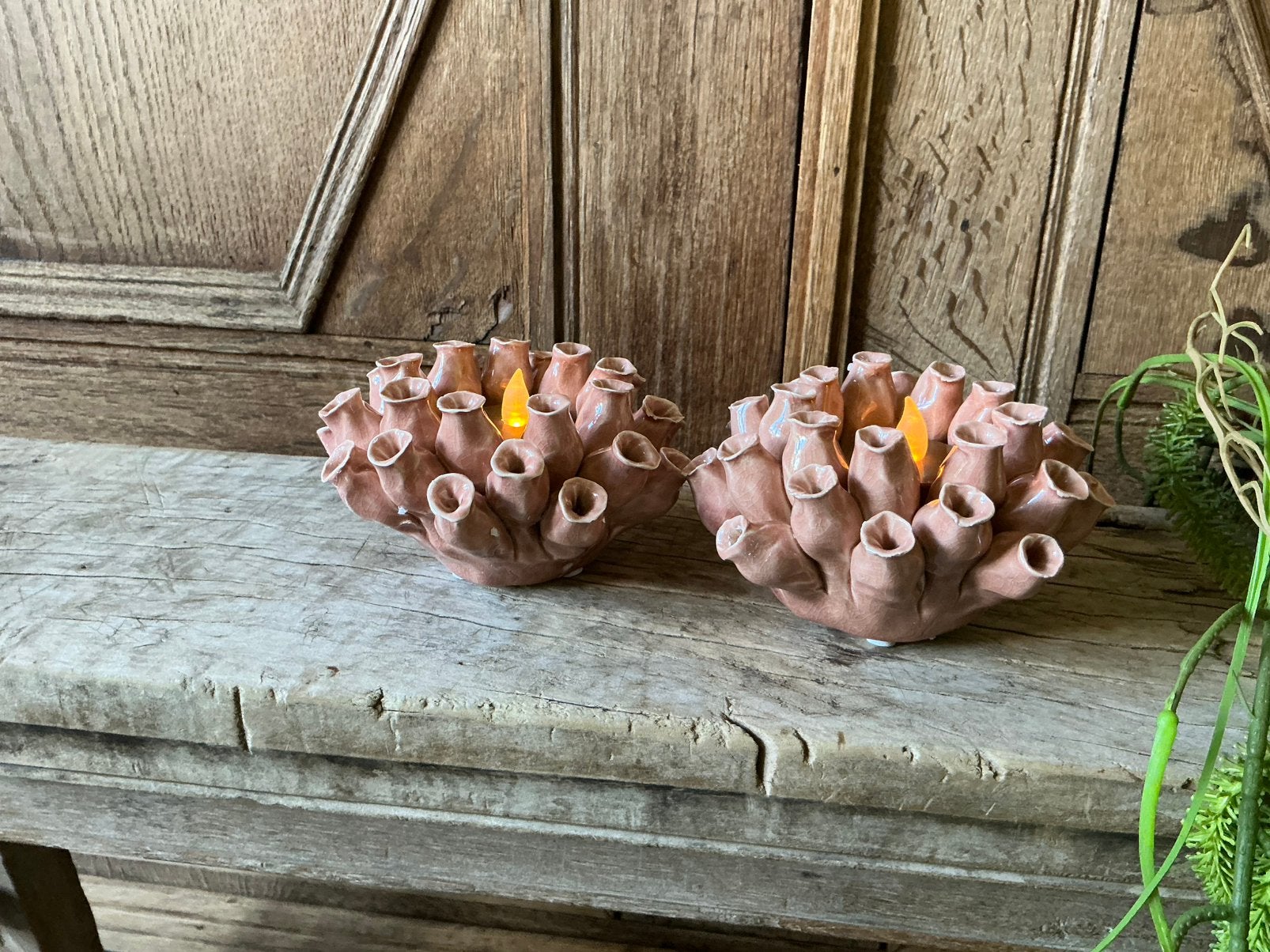 NIEUE set luxe Papaver windlichten waxinelichthouders, Huis en Inrichting, Ophalen of Verzenden, Nieuw