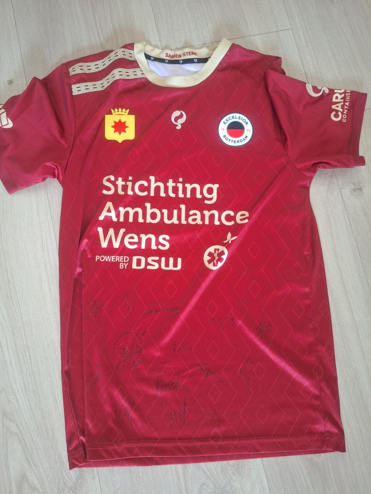 Excelsior shirt met handtekeningen oa robin van persie, Ophalen of Verzenden, Nieuw, Shirt