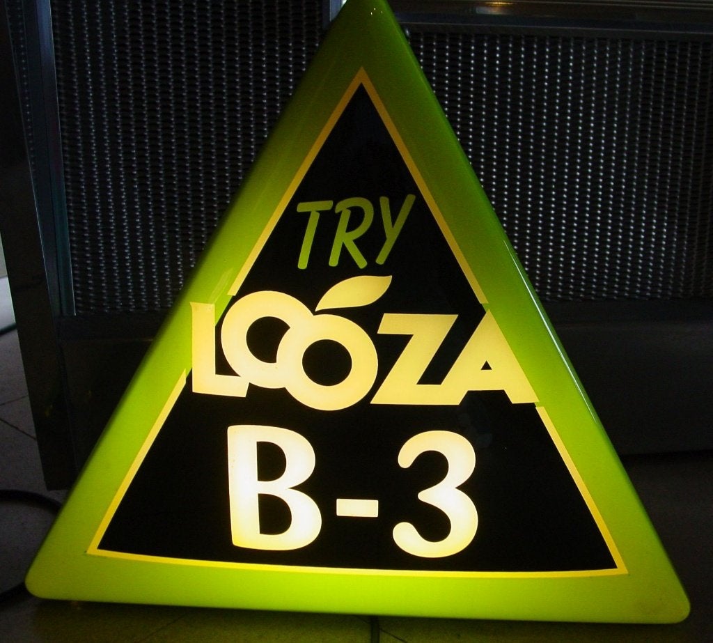 LOOZA B3 LICHTREKLAME, Ophalen of Verzenden, Reclamebord