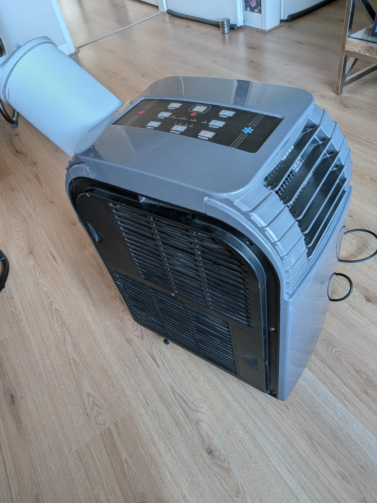 Mobiele airco met afstandsbediening en timer, Ophalen, Gebruikt, Timer, Minder dan 60 m³