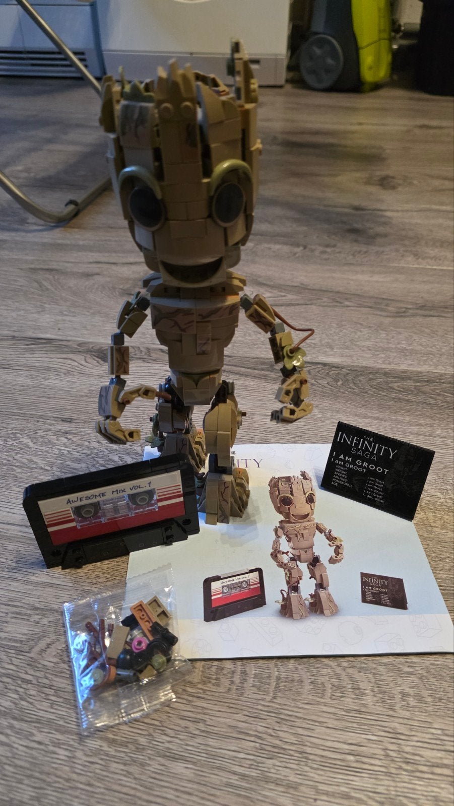 Bouwset Marvel Groot, Iron Man en Rocket Raccoon bouwsets, Ophalen, Zo goed als nieuw, Overige merken