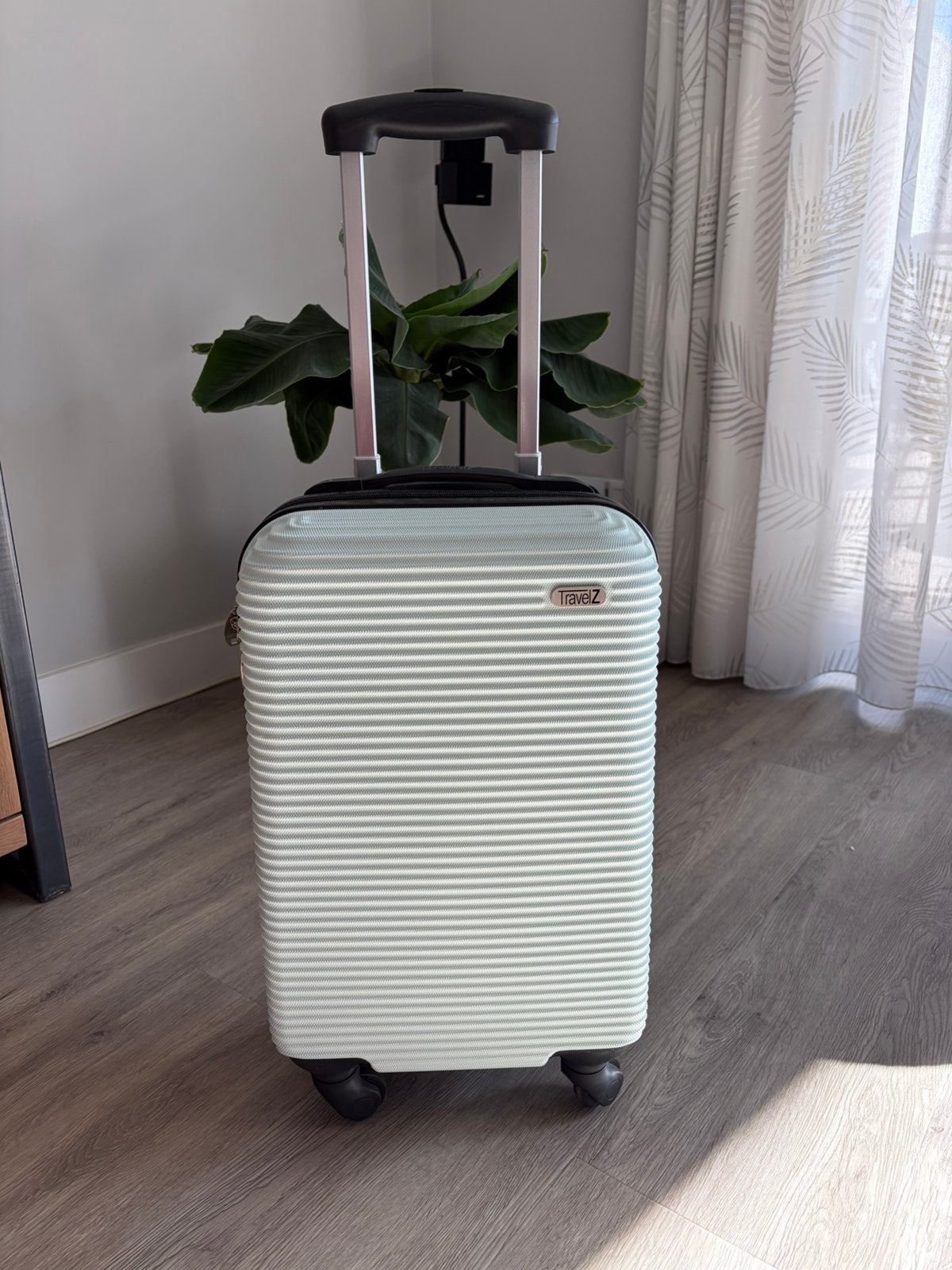 TravelZ Handbagage  koffer mintgroen, Ophalen, 50 tot 60 cm, Hard kunststof, Zo goed als nieuw