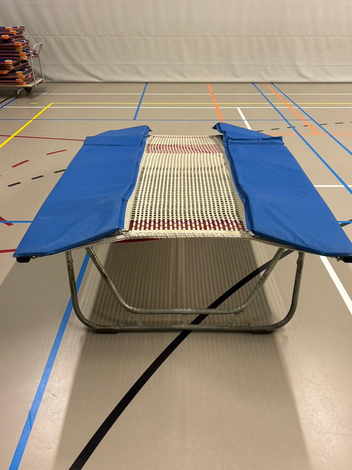 Dubbelmini trampoline, Maat 36 t/m 42, Ophalen, Gebruikt, Materiaal