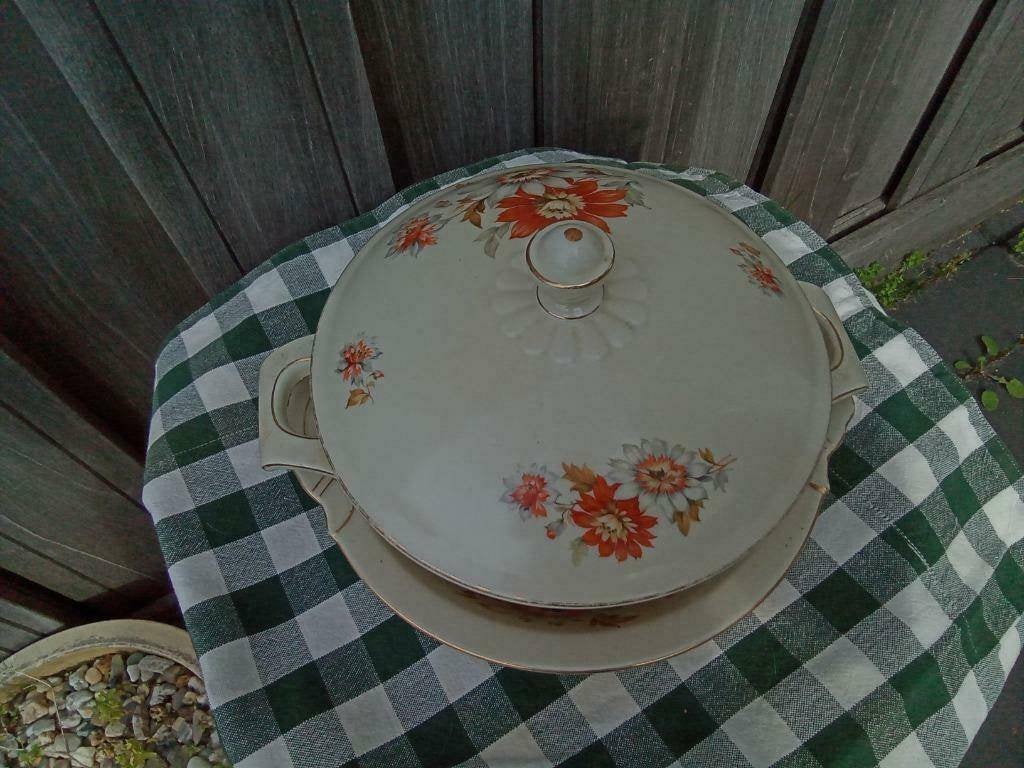 1 retro vintage dekschaal dek schaal, Antiek en Kunst, Ophalen