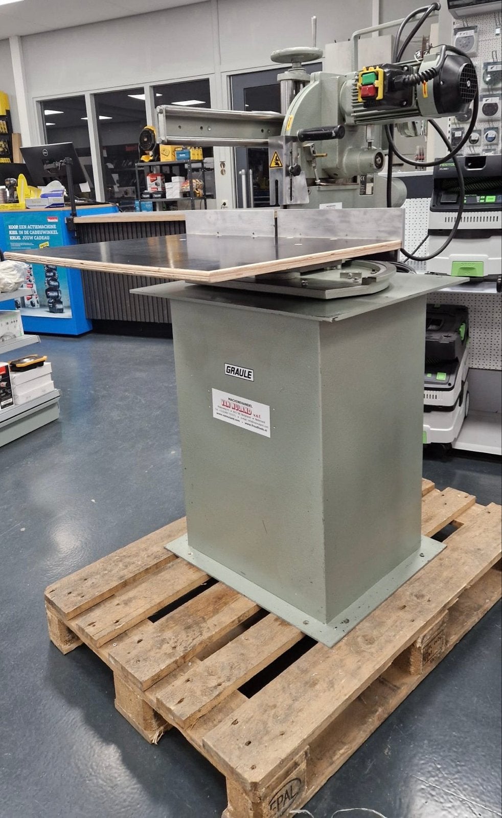 Graule ZS 135 Radiaalafkortzaag 3,0kW (bouwjaar 2009), Ophalen, Gebruikt