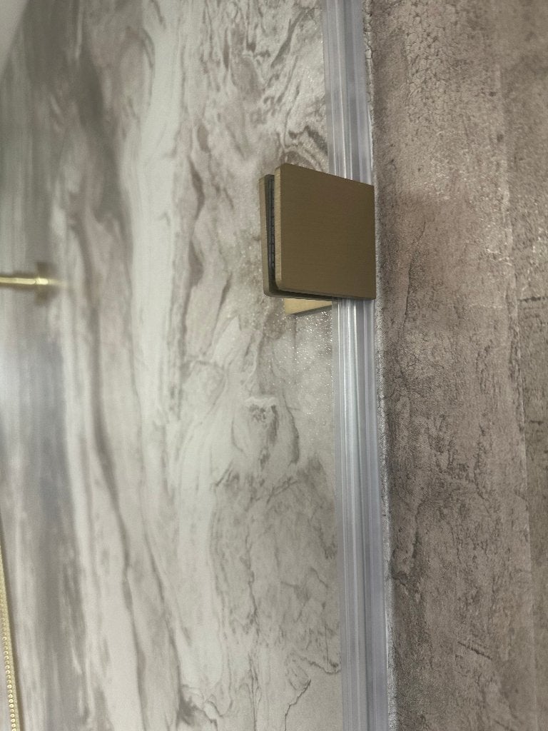 Complete Inloopdouche 100cm set Douchewand Douchekraan Goud, Ophalen, Wiesbaden, Info@dealplein.nl, Nieuw