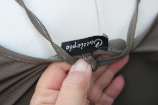 Jurk kaki Cassiopee mt M travelstof Vaste prijs OPRUIMING, Kleding | Dames, Maat 38/40 (M), Verzenden, Cassiopee, Zo goed als nieuw