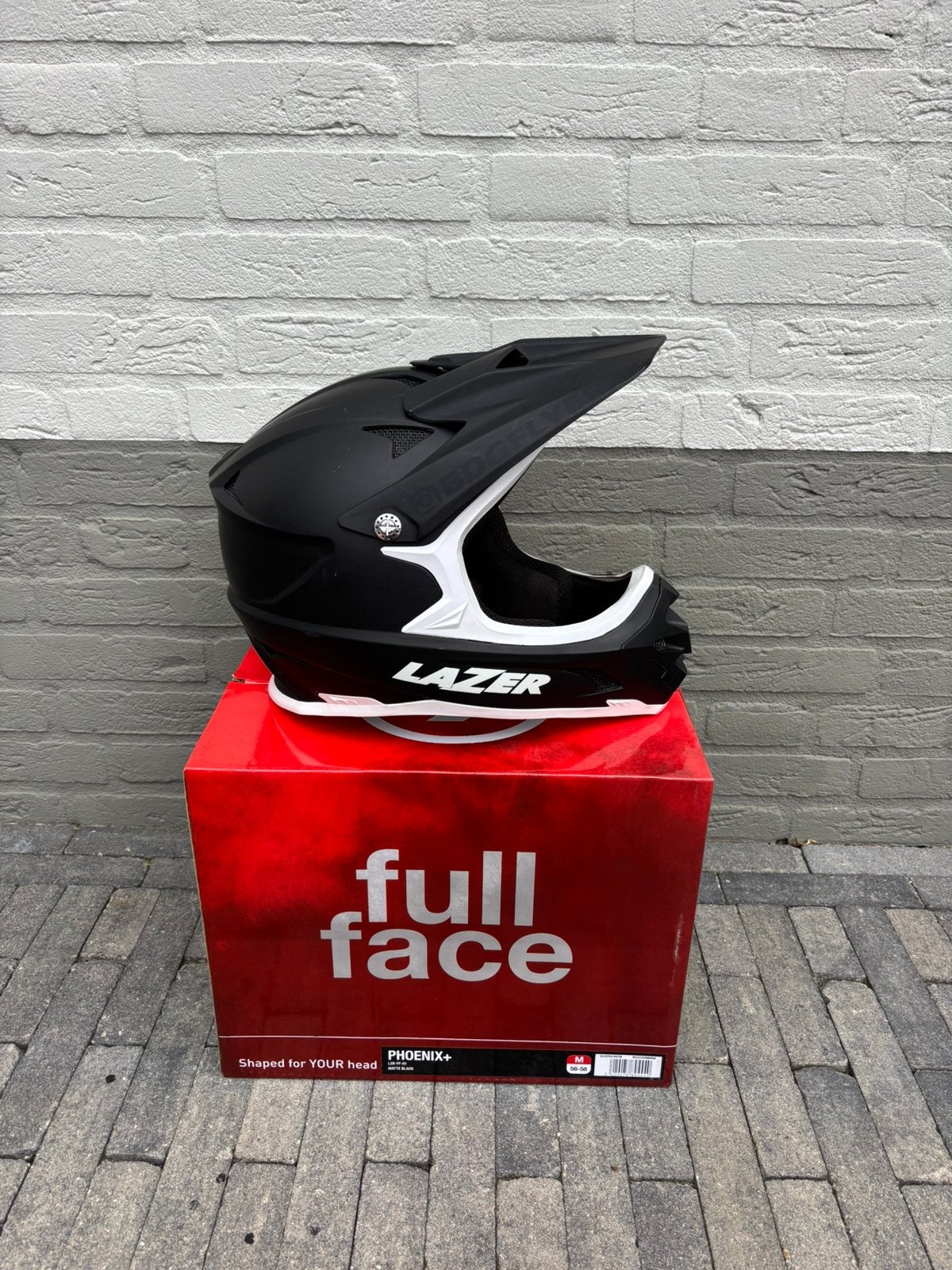 Lazer Phoenix+ full face mtb helm M, Fietsen en Brommers, Fietsaccessoires | Fietshelmen, Ophalen of Verzenden, Zo goed als nieuw