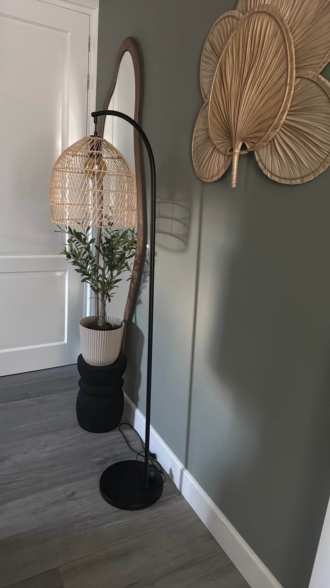 Super mooie staan lamp "boho vibe", Ophalen of Verzenden, Zo goed als nieuw, Minder dan 100 cm