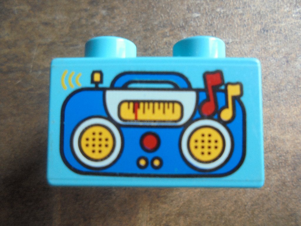 Lego Duplo Brick 2x2 (zie foto's) 3, Ophalen of Verzenden, Gebruikt, Losse stenen, Duplo